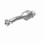 MagnaFlow 557270 carb direct-fit catalytic converter, rear view of the turntable spin