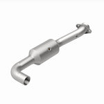 MagnaFlow 280218 oem grade direct-fit catalytic converter, rear view of the turntable spin