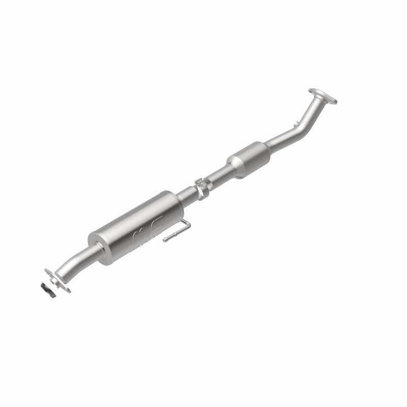MagnaFlow 280080 oem grade direct-fit catalytic converter, rear view of the turntable spin
