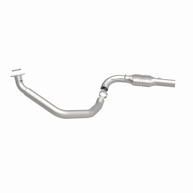 MagnaFlow 4551601 carb direct-fit catalytic converter, side view of the turntable spin