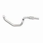 MagnaFlow 4551601 carb direct-fit catalytic converter, side view of the turntable spin