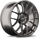 Anthracite finished alloy wheel with multi-spoke design and center cap on white background - APEX Wheels wheel for 19x9.5 ET28 5x120