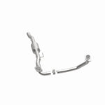 MagnaFlow 4451280 carb direct-fit catalytic converter, opposite side view of the turntable spin