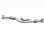 BRExhaust 107-0131 exhaust pipe, opposite rear three-quarter view of the turntable spin