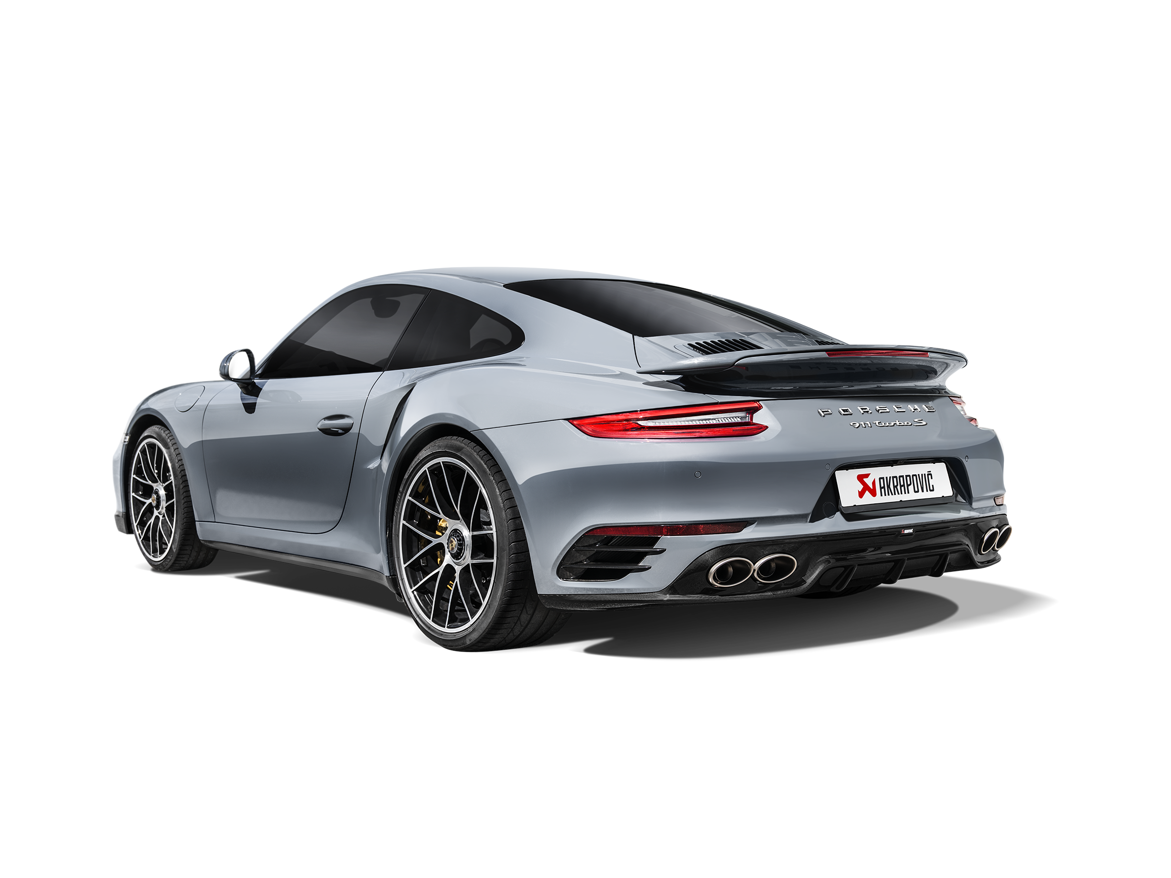 Akrapovic Porsche 911 Turbo/Turbo S (991.2) Rear Carbon Fiber Diffuser - High Gloss DI-PO/CA/4/G for Porsche 911 Turbo/Turbo S 991.2 2017-2019, detail view
