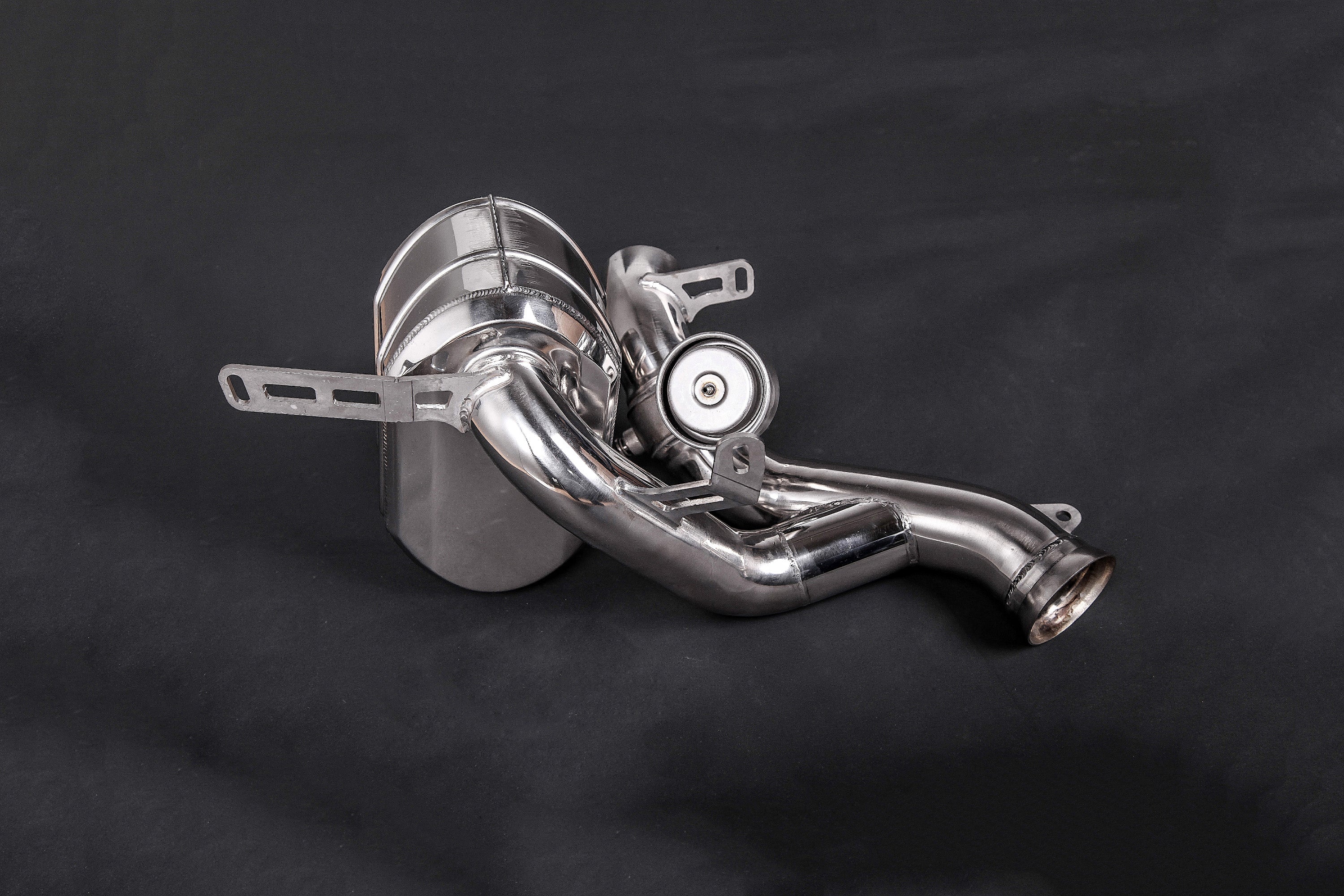 Capristo Ferrari F12 / 812 valved exhaust section with bracket and valve