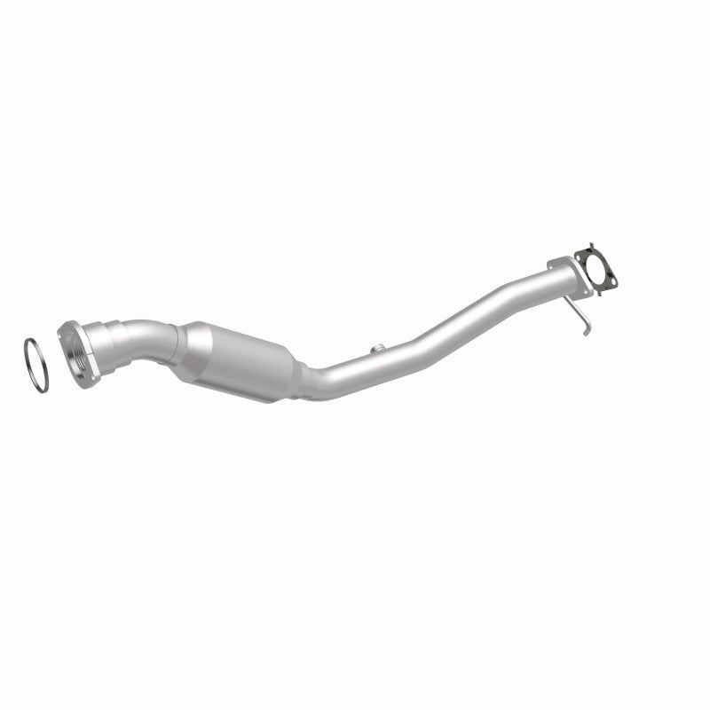 MagnaFlow 5461227 carb direct-fit catalytic converter, front three-quarter view of the turntable spin