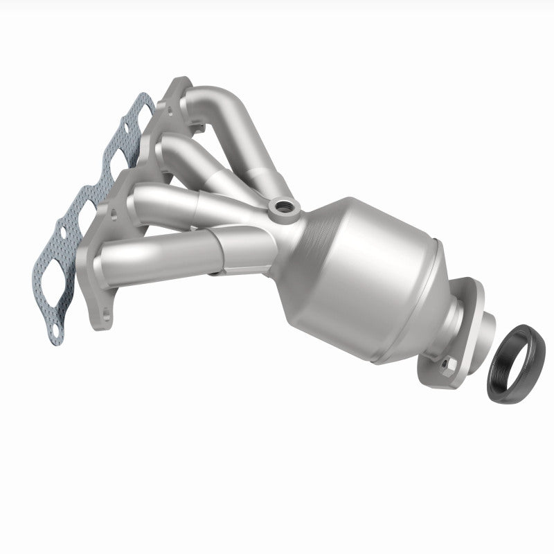 MagnaFlow 290103 oem grade manifold converter, side view of the turntable spin