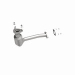 MagnaFlow 4561013 carb direct-fit catalytic converter, side view of the turntable spin