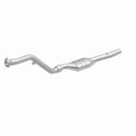 MagnaFlow 4481890 carb direct-fit catalytic converter, front three-quarter view of the turntable spin