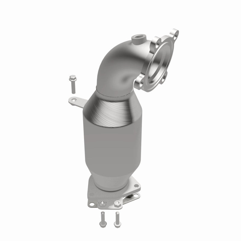 MagnaFlow 52892 oem grade direct-fit catalytic converter, opposite side view of the turntable spin