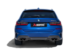 Akrapovic BMW M340i (G20) Slip-On Line (Titanium) (Requires BMW Part #18308686640) S-BM/T/30H for BMW M340i G20 2020-2027, side view