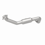 MagnaFlow 5451831 carb direct-fit catalytic converter, rear three-quarter view of the turntable spin