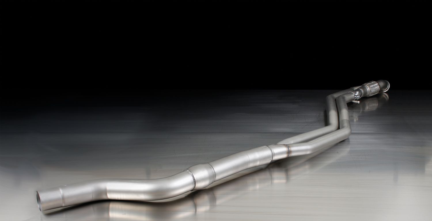 Remus BMW M235i Sport Exhaust, front section pipe, dark studio