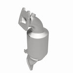 MagnaFlow 22-160 oem grade manifold converter, rear three-quarter view of the turntable spin