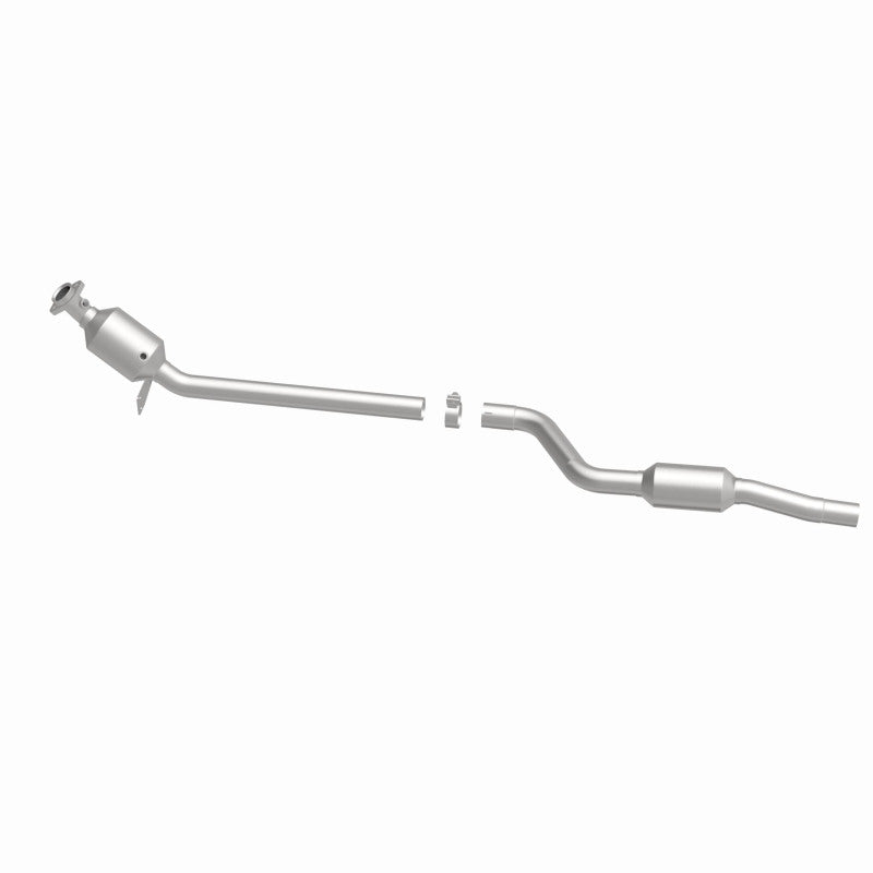 MagnaFlow 5561448 carb direct-fit catalytic converter, side view of the turntable spin