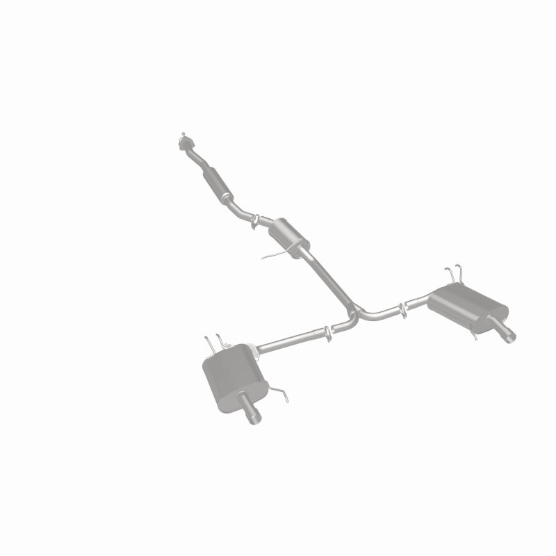 BRExhaust 106-0148 direct-fit exhaust kit, rear three-quarter view of the turntable spin
