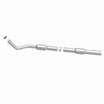 MagnaFlow 52051 oem grade direct-fit catalytic converter, side view of the turntable spin