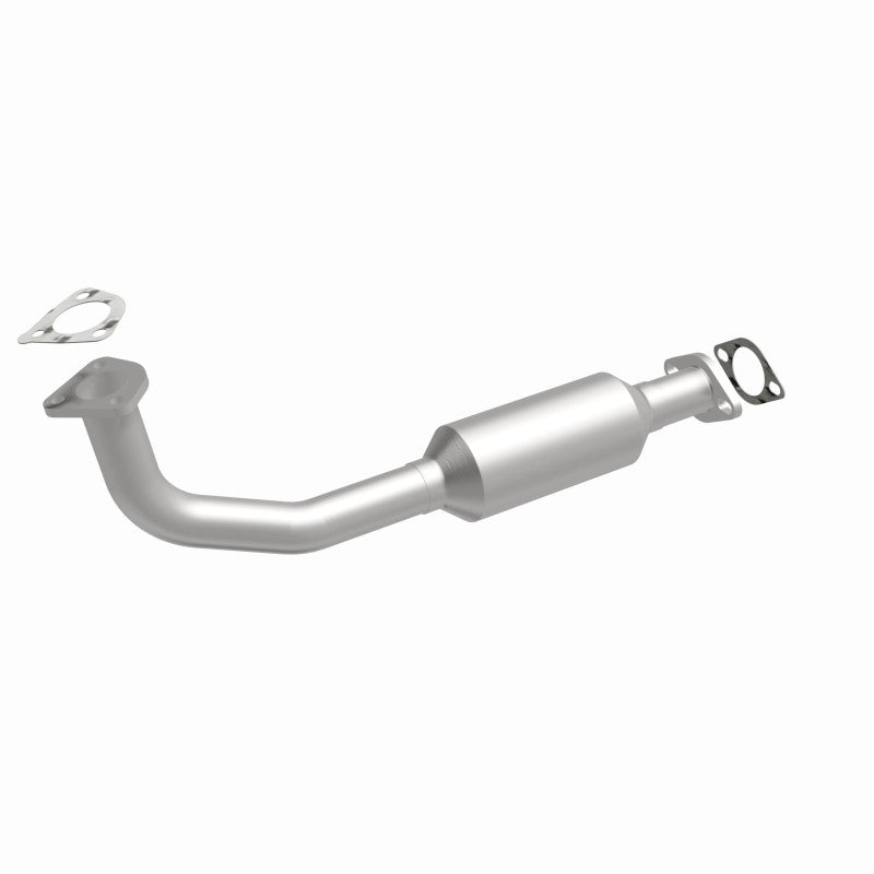 MagnaFlow 52050 oem grade direct-fit catalytic converter, front three-quarter view of the turntable spin