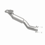 MagnaFlow 5461848 carb direct-fit catalytic converter, side view of the turntable spin