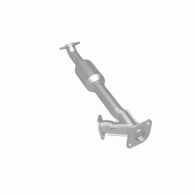MagnaFlow 5592698 carb direct-fit catalytic converter, rear three-quarter view of the turntable spin