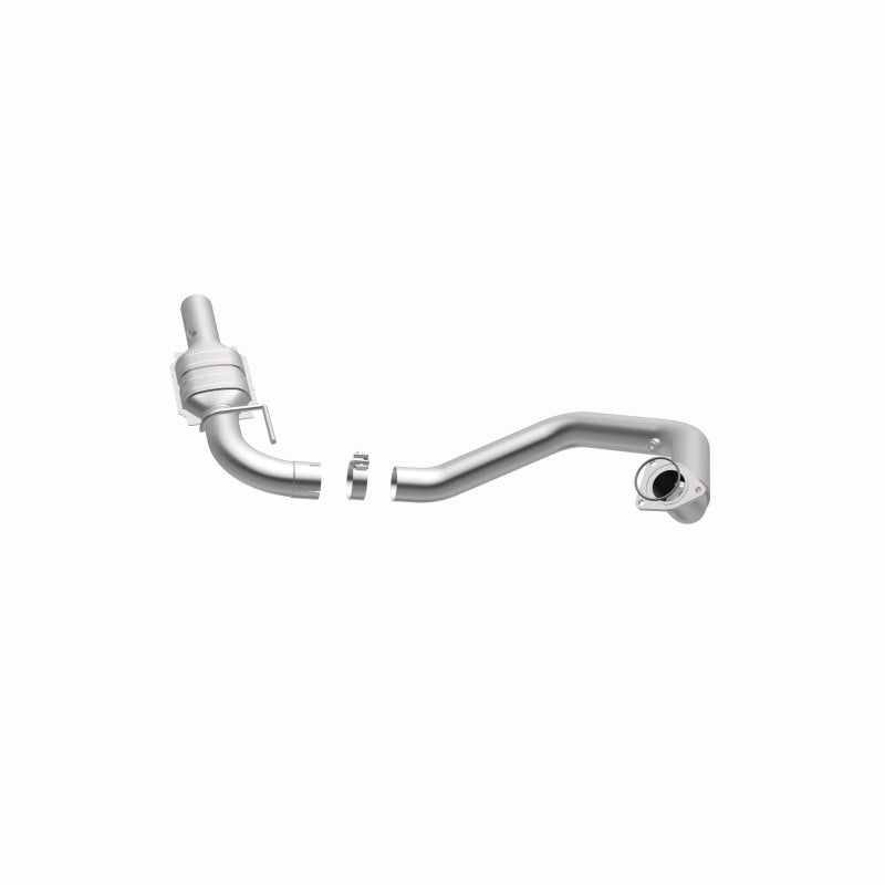 MagnaFlow 4551601 carb direct-fit catalytic converter, opposite side view of the turntable spin