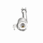 MagnaFlow 280169 oem grade direct-fit catalytic converter, side view of the turntable spin