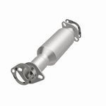 MagnaFlow 5571890 carb direct-fit catalytic converter, opposite front three-quarter view of the turntable spin