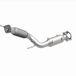 MagnaFlow 280396 oem grade direct-fit catalytic converter, front three-quarter view of the turntable spin