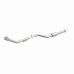 MagnaFlow 4561722 carb direct-fit catalytic converter, front three-quarter view of the turntable spin