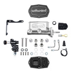 Wilwood MOPAR Compact Tandem M/C Kit w/ P-Valve & Pushrod 15/16in Bore - Chrome Powdercoat