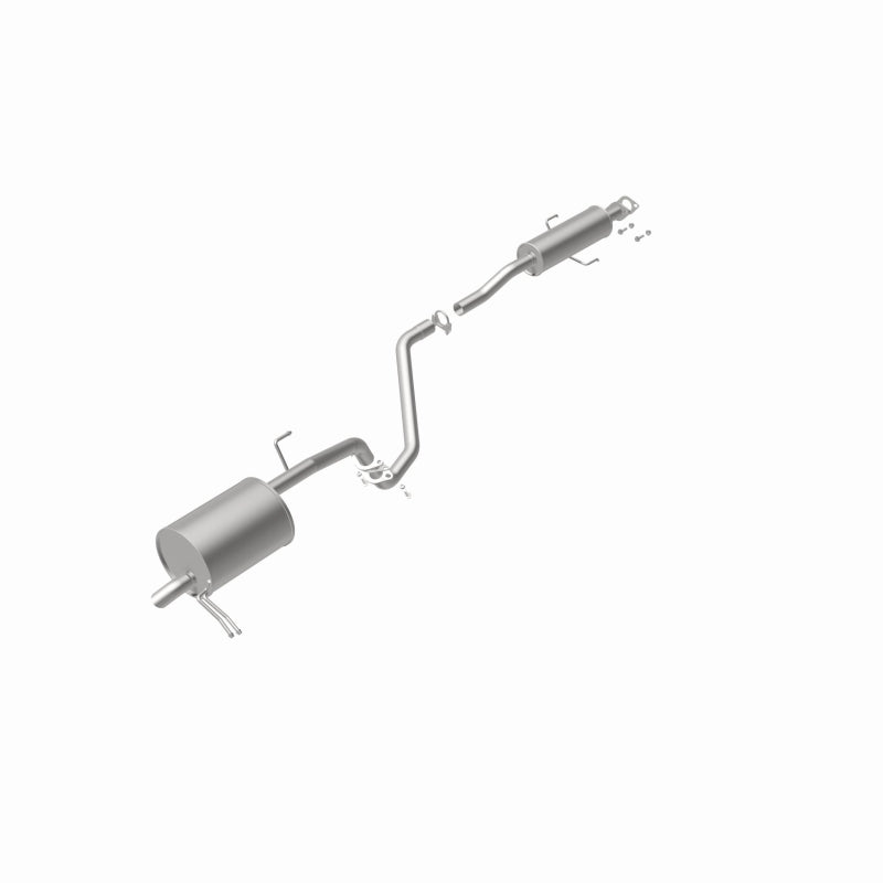 BRExhaust 106-0448 direct-fit exhaust kit, rear view of the turntable spin