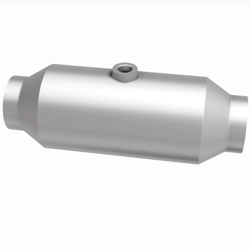 MagnaFlow 4651356 universal catalytic converter, side view of the turntable spin