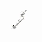 MagnaFlow 5461922 carb direct-fit catalytic converter, opposite front three-quarter view of the turntable spin