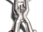 Akrapovic Mercedes-AMG GT Roadster Evolution Line Cat Back (Titanium) w/Carbon Fiber Tips S-ME/TI/1H/1 for Mercedes-Benz AMG GT / GT S / GT C Coupe C190 2016-2021, rear view
