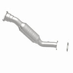 MagnaFlow 5461751 carb direct-fit catalytic converter, side view of the turntable spin