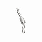 MagnaFlow 4451637 carb direct-fit catalytic converter, opposite side view of the turntable spin