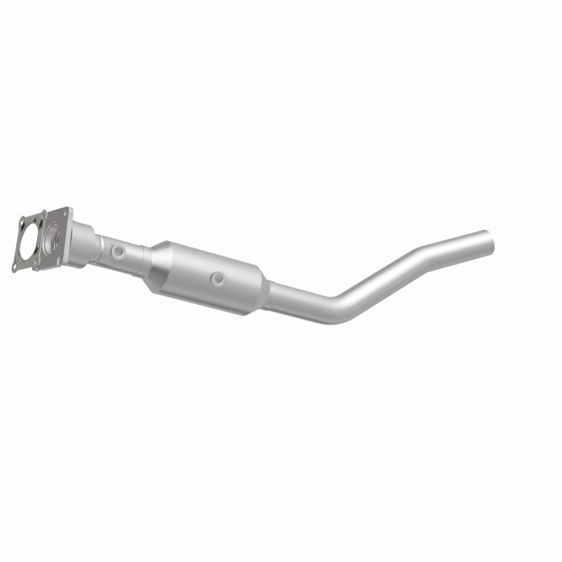 MagnaFlow 5461192 carb direct-fit catalytic converter, front three-quarter view of the turntable spin