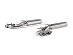 Akrapovic Mercedes-AMG G 550 / G 63 Evolution Exhaust - Titanium S-ME/T/15 for Mercedes-Benz G550 W463A 2019-2024, angled view