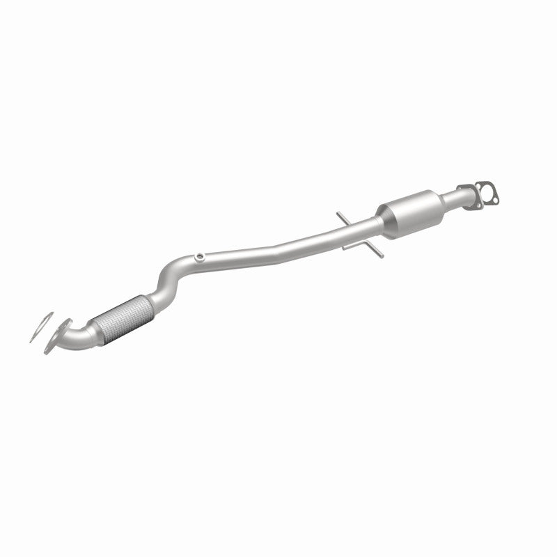 MagnaFlow 52091 oem grade direct-fit catalytic converter, front three-quarter view of the turntable spin