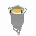 MagnaFlow 4583457 carb direct-fit catalytic converter, opposite side view of the turntable spin