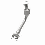 MagnaFlow 5461926 carb direct-fit catalytic converter, opposite rear three-quarter view of the turntable spin