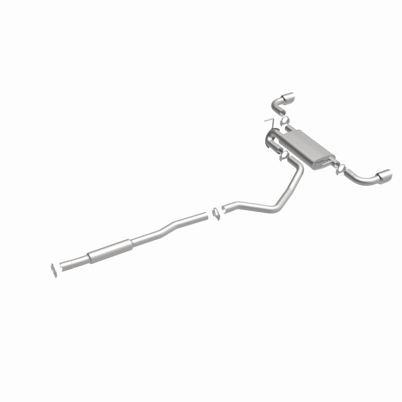 BRExhaust 106-0767 direct-fit exhaust kit, front three-quarter view of the turntable spin