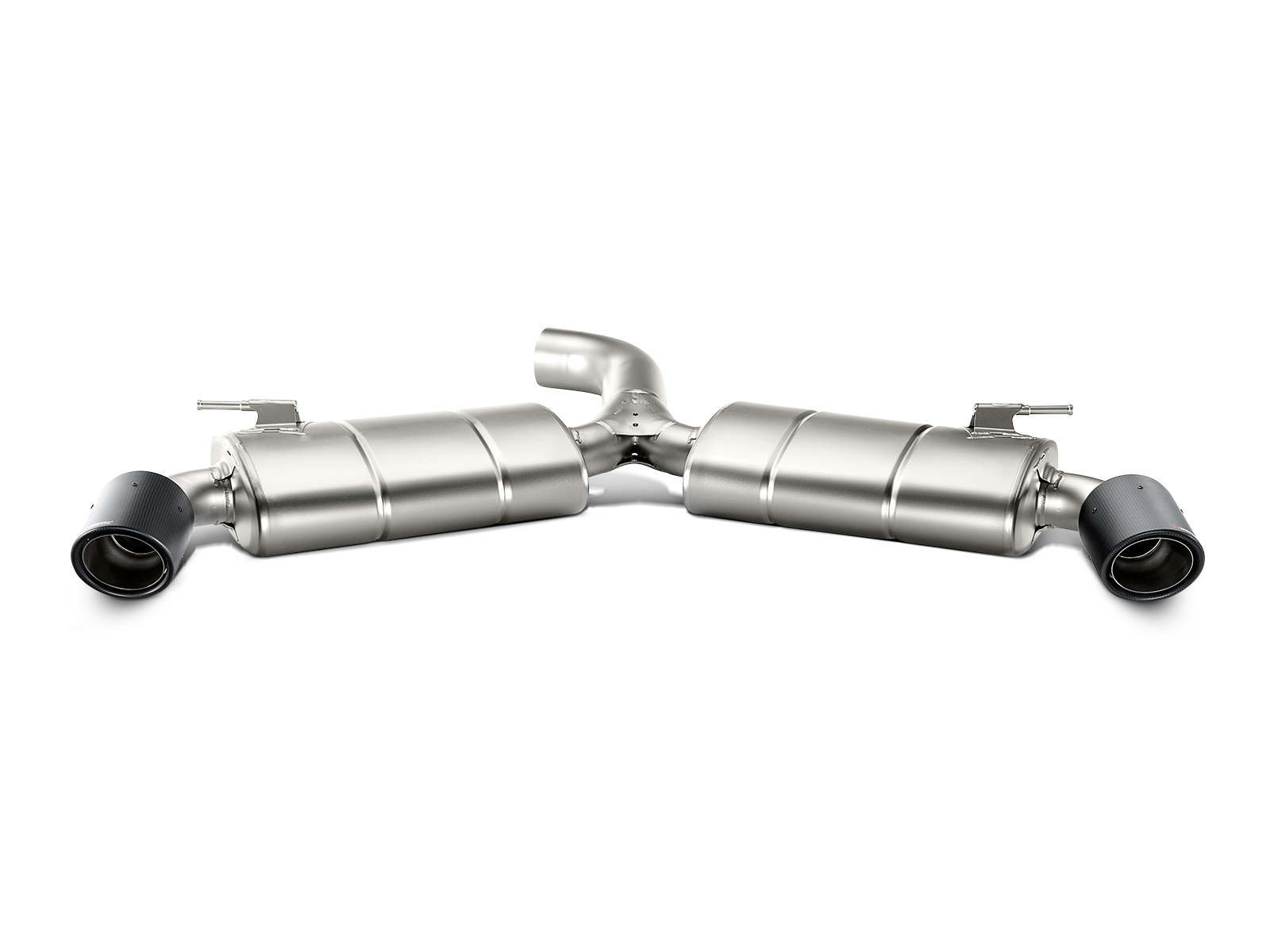 Akrapovic Volkswagen Golf GTI (VII) Slip-On Line (Titanium) w/ Carbon Tips MTP-VW/T/1H for Volkswagen Golf GTI MK7 2015-2017, side view