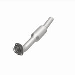 MagnaFlow 5592559 carb direct-fit catalytic converter, opposite front three-quarter view of the turntable spin