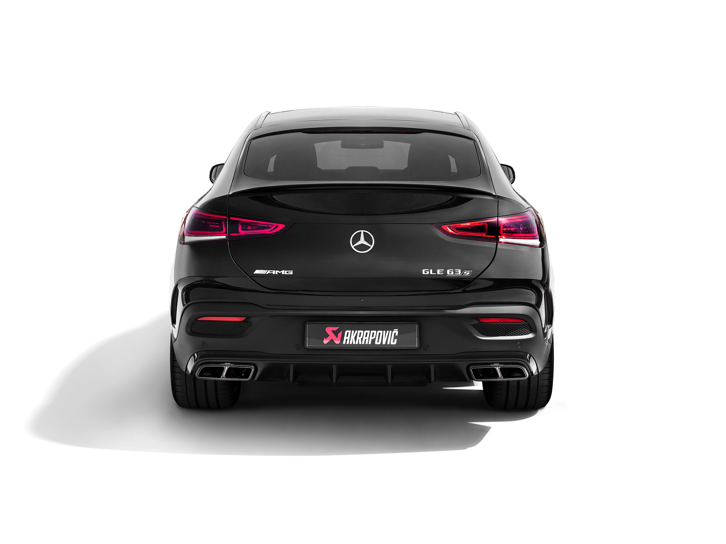 Akrapovic Mercedes-AMG GLE 63S Coupe Evolution Line w/ and w/o Hitch- Titanium S-ME/TI/14H/1 for Mercedes-Benz GLE63 AMG Coupe C167 2021-2025, side view