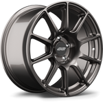Single aluminum alloy wheel with dark gunmetal finish and multi-spoke design isolated on white background - APEX Wheels wheel for 18x12 ET45 5x130 - Anthracite