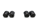 Akrapovic Tail pipe set (Carbon) TP-CT/26 for BMW M3 (F80) 2015-2018, angled view