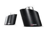 Akrapovic Slip-On Line (SS) M-FI/SS/1H for Fiat 500 Abarth (312) 2012-2017, front view