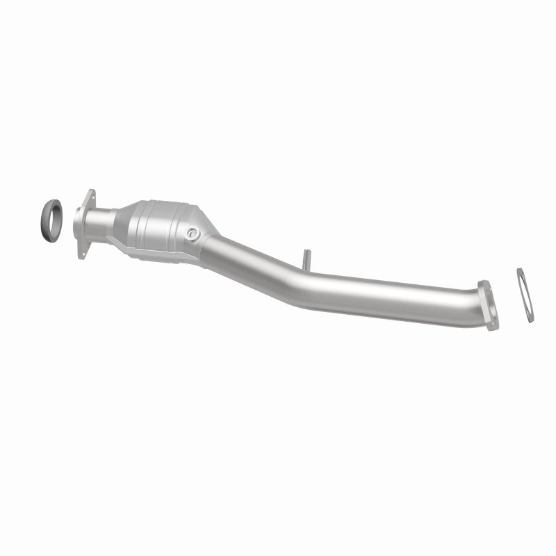 MagnaFlow 5421029 carb direct-fit catalytic converter, side view of the turntable spin